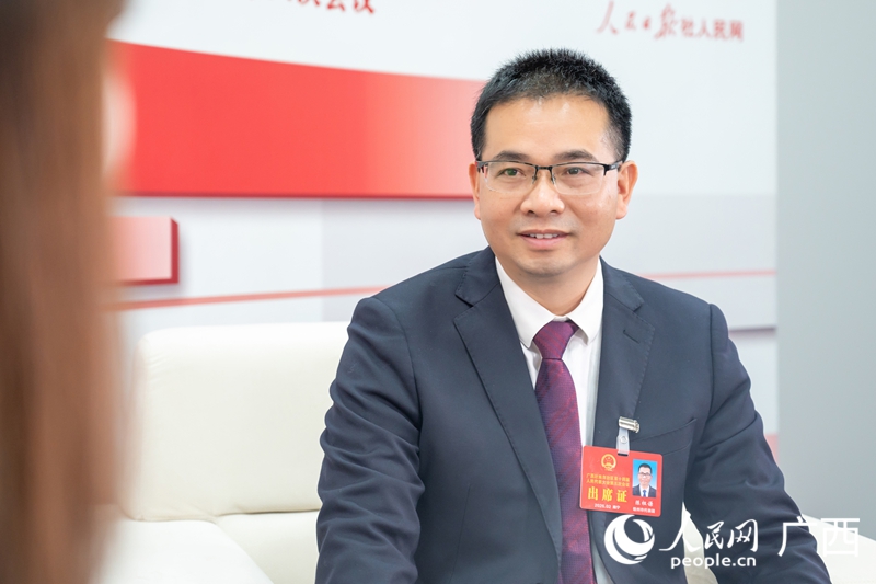 陳祖謙代表接受專訪。人民網記者 嚴立政攝