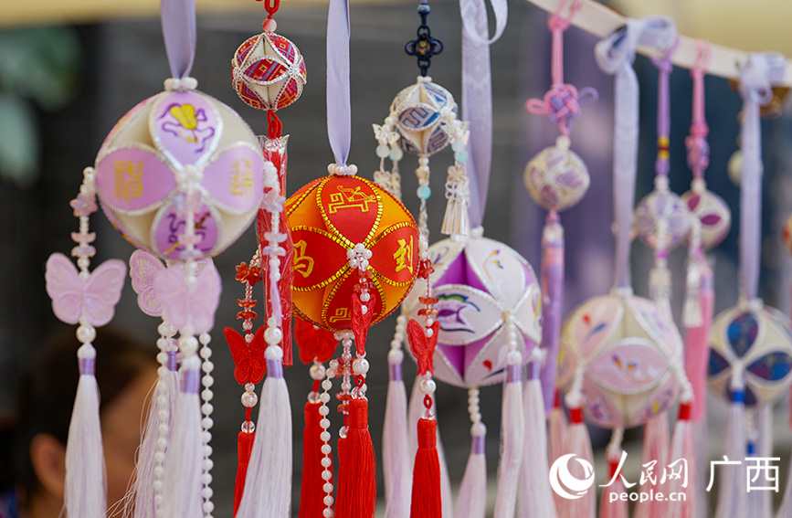 繡球。人民網 梁章暉攝