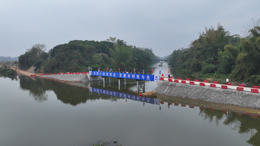 环北广西工程玉林供水片区建设全速推进。玉林市融媒体中心供图
