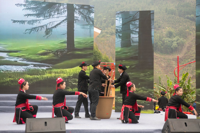 《蓝靛情缘》表演。魏朝圣摄