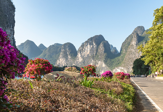 焕然一新的漓江杨堤初心码头。