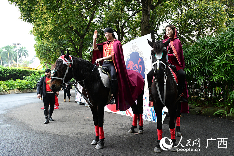 南寧市動物園開展 “馬年” 主題活動。人民網記者 雷琦竣攝