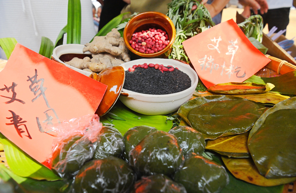 现场的各色美食