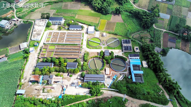 上思縣三華污水處理廠。廣西環保集團供圖