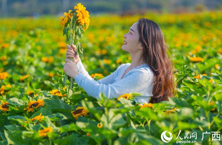游客在拍照打卡。