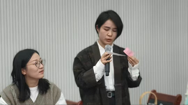 学员分享成长感悟。韦莉兰摄