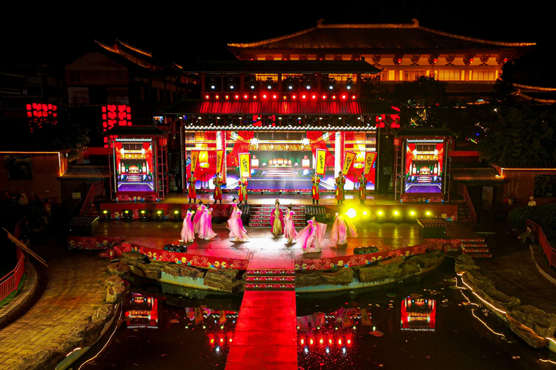 “容州之夜”大型實景演出現場。