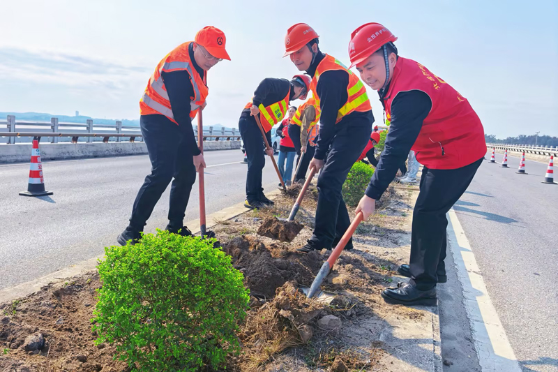 植樹現場。郭娟攝