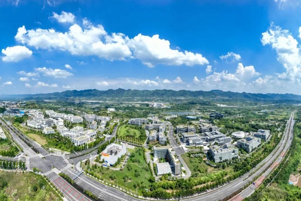 明月湖俯瞰图。两江协同创新区供图