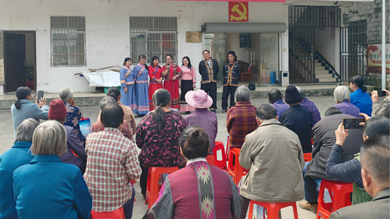 山歌宣講活動現場。 趙彩相攝