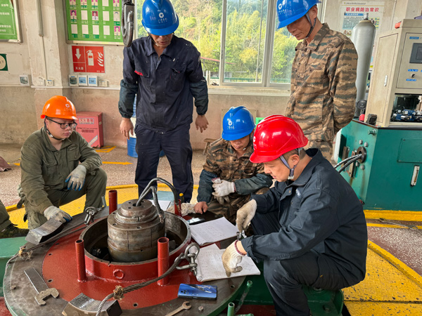 蒙山发电分公司鲤鱼水电站1号机组大修圆满收官。广农新能源集团供图