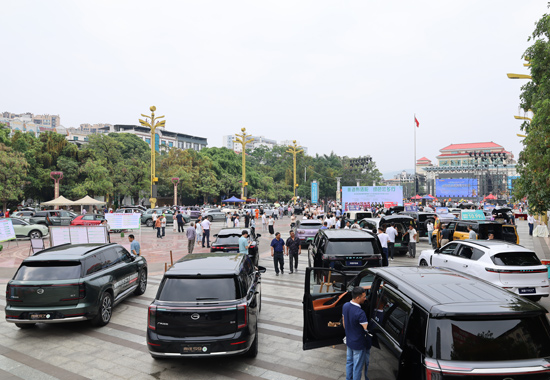 活动现场吸引不少群众陆续前来参观、咨询