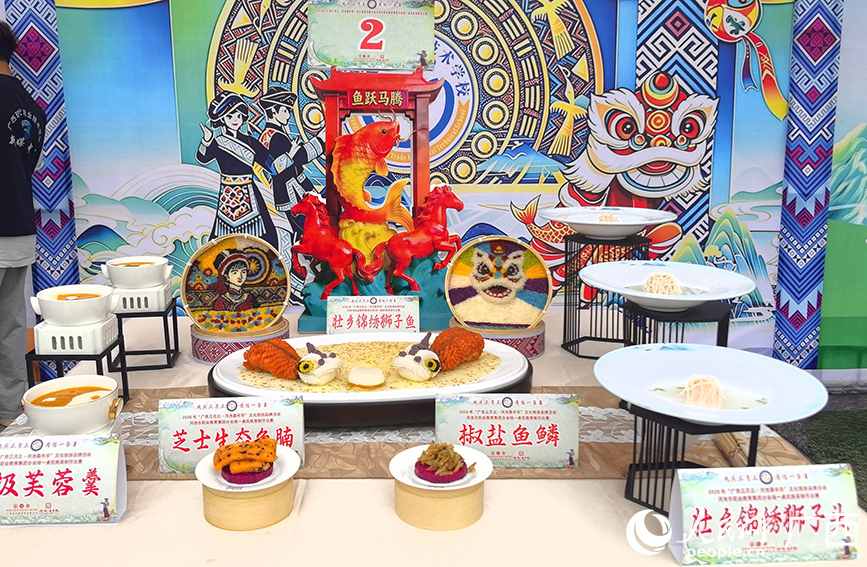 美食展示。人民网记者 付华周摄