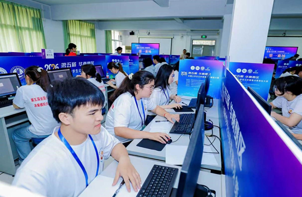 参赛现场。广西职业师范学院供图