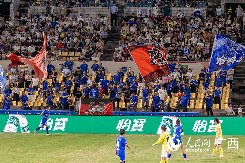现场共有24193名球迷观赛。人民网记者 严立政摄