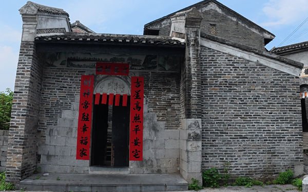 修复的古建筑。