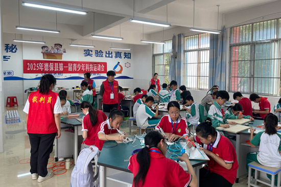 3D打印项目赛场。陈远松摄