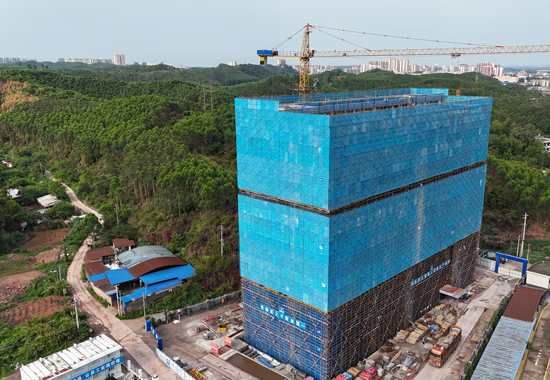 钦州市精神卫生福利医院项目整体建设推进平稳有序。覃彦铭摄