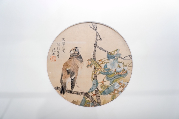 任颐《设色花鸟图》。主办方供图