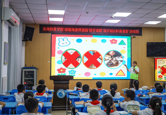 中華鱟板塊課程。北海職業學院供圖