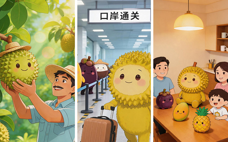 給一顆榴蓮辦“護照”要幾步？