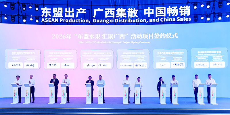 中国与东盟企业现场签约。主办方供图