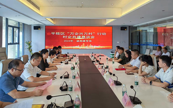 平桂区“万企兴万村”行动村企共建恳谈会望高镇专场。