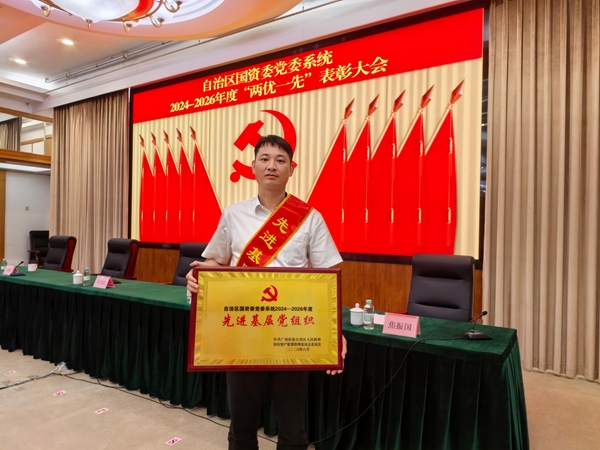 表彰大會現場。防城港鐵塔供圖