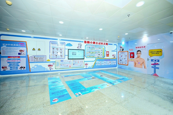 “南宁急救科普角”展区