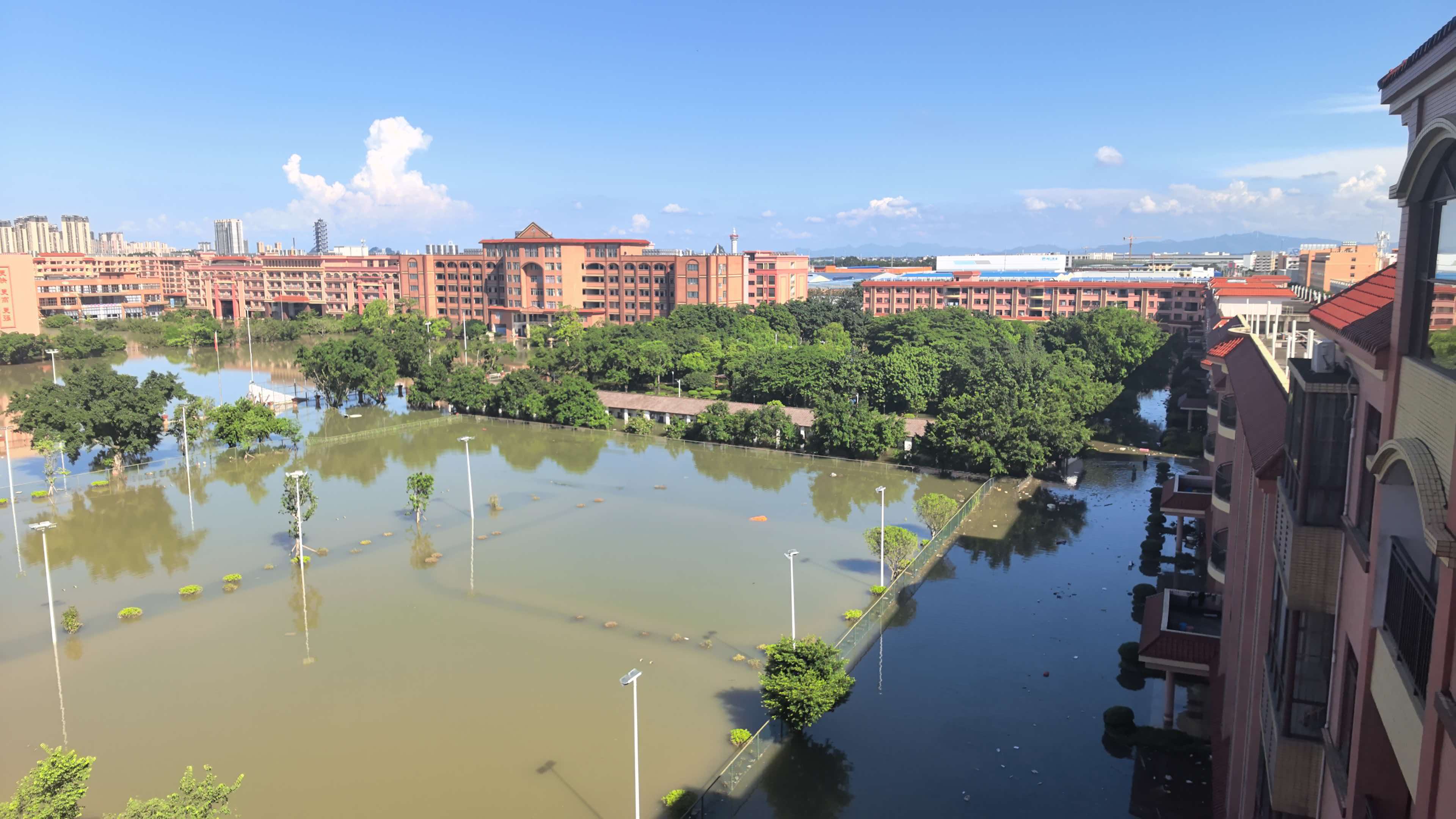 大将中学7月11日境况。受访者供图