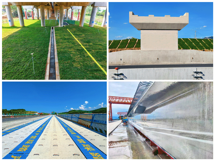 南百改扩建项目6标桥梁建设部分亮点工程。莫小为摄