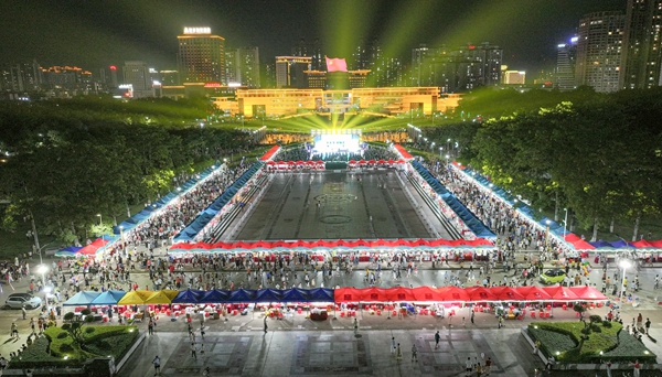 2026年贵港市文化旅游体育消费季启动仪式暨宣传推介活动现场。郭晓枫摄