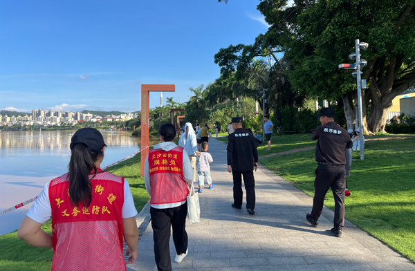 良慶區派出人員巡堤