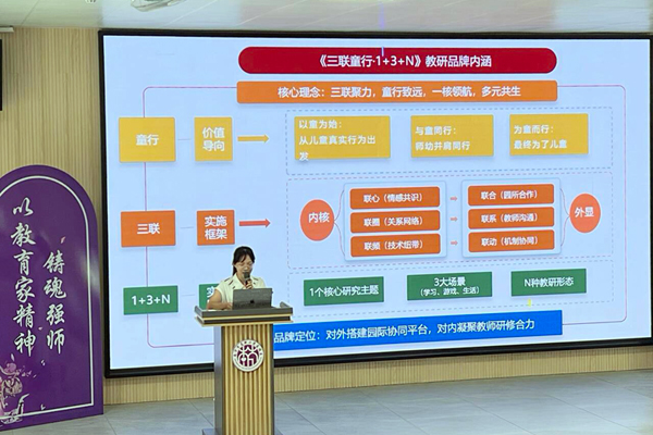 幼儿组汇报。