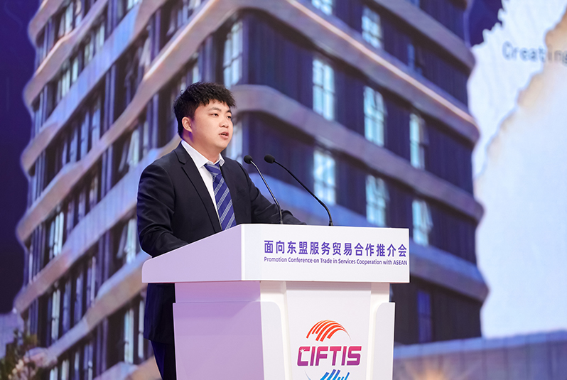 廣西山海星辰傳媒集團有限公司董事長周培金作主題分享。主辦方供圖