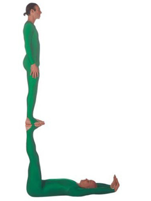 超强悍人体英文字母瑜伽秀